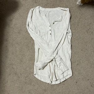 Long sleeve ribbed top